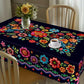 🔥Hot Sale🔥Mexican Floral Tablecloth With Scalloped Edge🌸