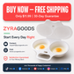 🍳Hot Sale 🔥 Dual Cavity Microwave Egg Poacher, Oil‑Free Quick Breakfast Egg Cooker, Food‑Safe Double‑Slot Egg Steamer for Fast Home Morning Meal Prep
