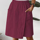 ⏳LAST DAY SALE 50% OFF !!📢Women's Casual Elastic Waist Wrap Skort