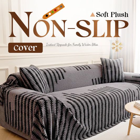 🛋️🧸 Soft, scratch-free plush sofa covers - Skin-friendly, pet-friendly and easy to care for (different sizes and colors)!