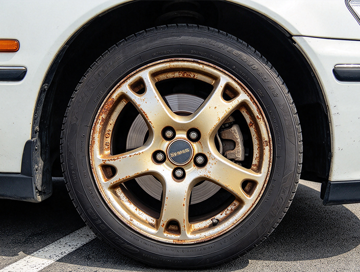 Wheel before polishing