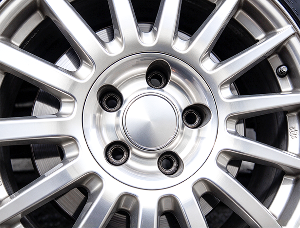 Buff the wheel with a soft cloth