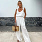 💕Limited Sale 50% OFF💕Women's Sleeveless Wide Leg Jumpsuit