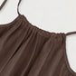 💕Hot Sale 49% OFF!💃Women's Solid Color Backless Cami Dress