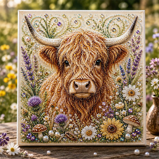 🦬✨ Highland Cow Pearl Art DIY Kit – Relaxing DIY Craft to Create Stunning Coastal Artwork (📦Buy 3 Free Shipping)