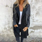 🌸Spring Revamp🌸Mid-Length Trench Coat with Denim Jean Stitching - Perfect for Spring!