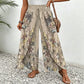 🌷Summer Cool Dea🎉Women's Printed Wide-Leg Drawstring Trousers