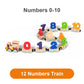 🚗🔤50% OFF 🔥HOT SALE - Numbers And Letters Magnetic Train Puzzle Wooden Toy Car