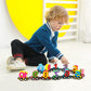 🚗🔤50% OFF 🔥HOT SALE - Numbers And Letters Magnetic Train Puzzle Wooden Toy Car