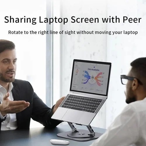 ✨ Limited Time Offer ✨ – Portable Laptop Stand in Aluminum Alloy with Rotating Bracket
