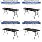 Pack Stretch Fabric Table Top Cap Cover, fits 4ft/6ft/8ft Tables