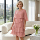 🎁 50% OFF! Women's Elegant Layered Ruffle Sleeve Dress – Effortless Style for Every Occasion 💃