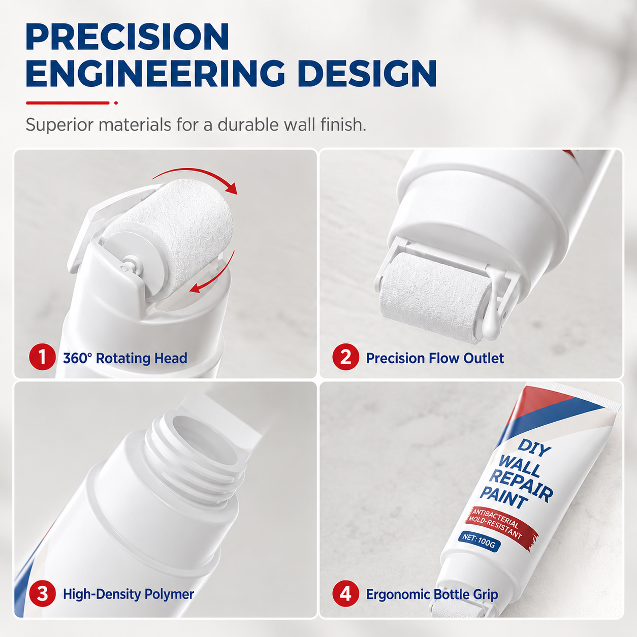 Built-in roller design