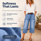 👖 50% RABATT! 🌸 Women's Casual Stretchy Cropped Denim Pants – Comfortable & versatile – Perfect for casual days, summer outings or office chic – breathable and stylish ✨🌿