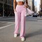 🔥🎁New arrival 50% OFF💕Women's Plain Loose Straight Leg Pants