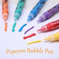 🔮Magic Pen – Draw 3D with one stroke!🎄 DIY Bubble Popcorn Drawing Pens 🔥