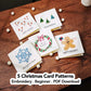 🎅Christmas Hot Sale 50% OFF! ✨🌲 🪡 Christmas Hand Embroidery Card DIY Kit | Stitch Your Way Into the Christmas Spirit ✨ 🎁
