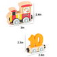 🚗🔤50% OFF 🔥HOT SALE - Numbers And Letters Magnetic Train Puzzle Wooden Toy Car