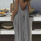 💕Hot Sale 49% OFF!💃Women's Solid Color Backless Cami Dress