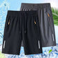 🔥HOT SALE 50% OFF🥰 Men's Elastic Summer Shorts💎Breathable, Zippered Pockets & Stretch Fit🩳❄️