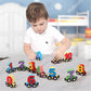 🚗🔤50% OFF 🔥HOT SALE - Numbers And Letters Magnetic Train Puzzle Wooden Toy Car