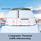 🚗 BUY 2 GET 1 FREE! ✨ 4-Layer Magnetic Windshield Car Cover - Thermal Insulation & Frost Protection with Easy Installation ❄️🔗