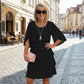 🎁 50% OFF! Women's Elegant Layered Ruffle Sleeve Dress – Effortless Style for Every Occasion 💃
