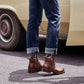 Botas de cuero Vintage para hombre