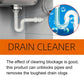 Drain Clog Remover, Pipeline Dredging Agent, Powerful Quick Cleaning Drain Toilet Cleaner Tool, Unclog Toilet Clog And Kitchen Sink Pipe Unblocker Powder