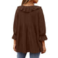 🎁 Hot Sale 49% OFF 🔥Women's 3/4 Sleeve Tie Front Ruffle Tiered Shirts