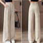 Women’s Breathable Wide-Leg Pants with Drawstring