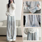 Women's Casual Ice Silk High Waist Wide-Leg Pants