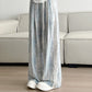 Women's Casual Ice Silk High Waist Wide-Leg Pants