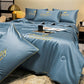 🎁Get Ready For Summer - Washable、cooling❄️4-piece bed ice-silk linen🛏️