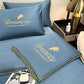 🎁Get Ready For Summer - Washable、cooling❄️4-piece bed ice-silk linen🛏️