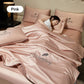 🎁Get Ready For Summer - Washable、cooling❄️4-piece bed ice-silk linen🛏️