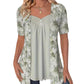 🔥50% OFF🔥Women's Irregular Floral Patchwork Top