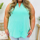 Casual Loose-Fit Solid Color Sleeveless Top