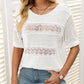 🎉Hot Sale 49% OFF🎉Women's Round Neck Hollow Knit Crochet Short Sleeve Sweater