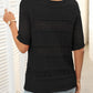🎉Hot Sale 49% OFF🎉Women's Round Neck Hollow Knit Crochet Short Sleeve Sweater