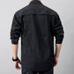 Men's Casual Quick-Drying Long Sleeve Shirt with Pockets