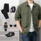 Men's Casual Quick-Drying Long Sleeve Shirt with Pockets