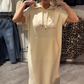 🔥Factory Direct Sales🔥Women’s Solid Short-Sleeve Hooded Long Dress