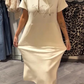 🔥Factory Direct Sales🔥Women’s Solid Short-Sleeve Hooded Long Dress