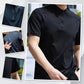 Men's Monochrome T-Shirt with Half Zipper