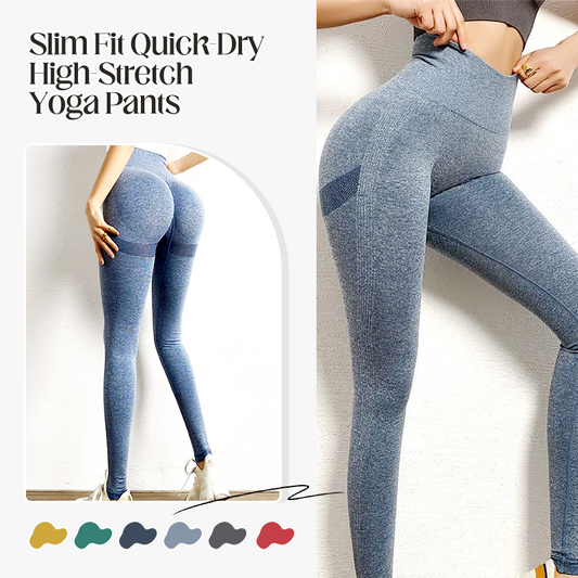 Pantalones de yoga Slim Fit Quick-Dry High-Stretch