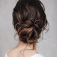 💗Messy Curly Hair Bun