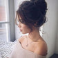 💗Messy Curly Hair Bun