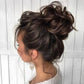 💗Messy Curly Hair Bun