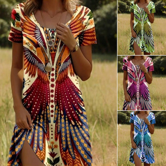 ✨Hot Sale 50%OFF✨💃Women’s Floral Short Sleeve Dress🌸👗